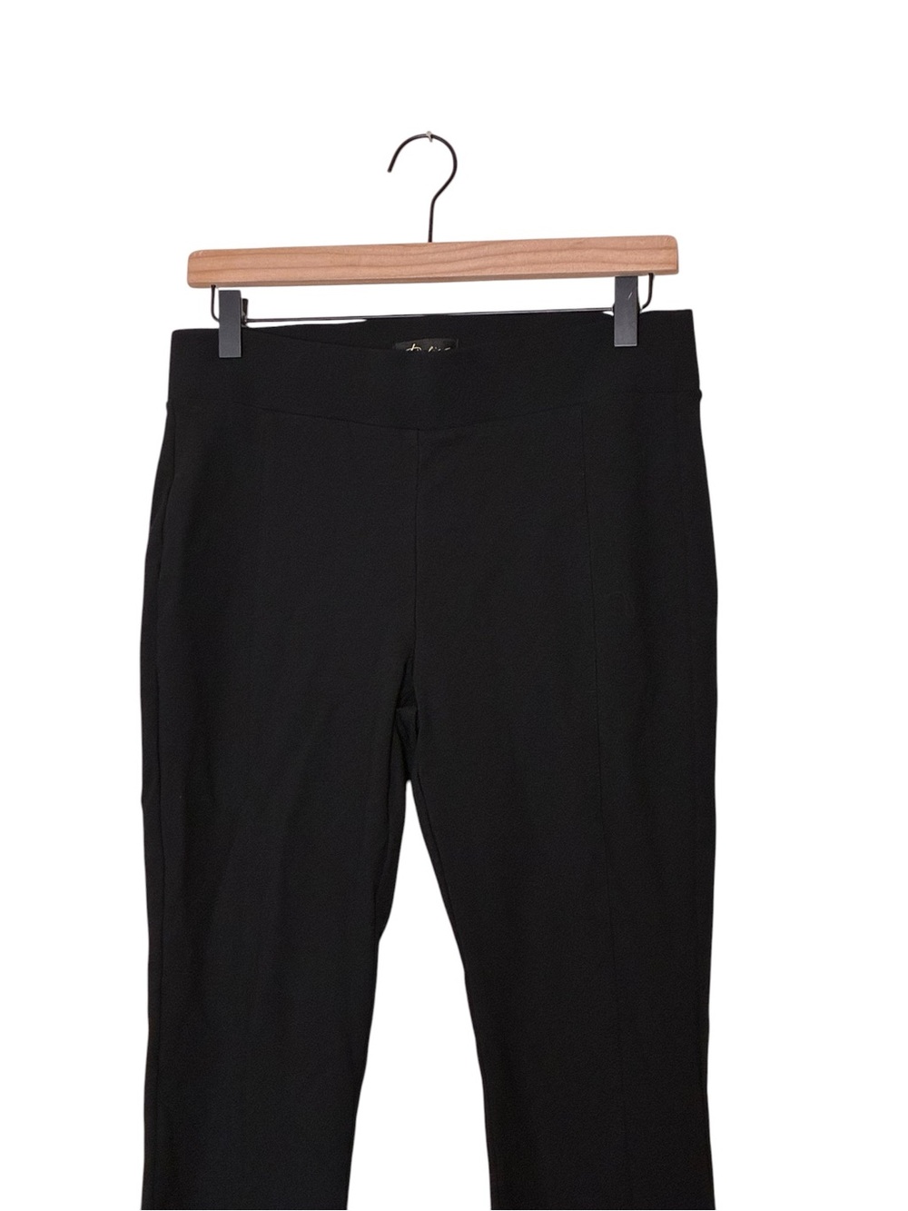 Thalia Sodi | Black sleek crochet trim skinny leggings pants size medium - Picture 4 of 13